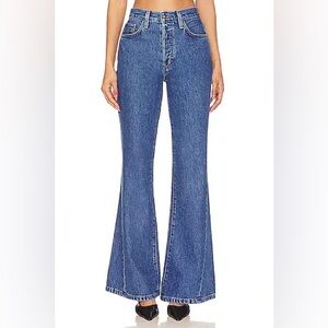 NWT Favorite Daughter Valentina Blue Flare Jeans